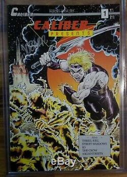 Caliber Presents #1 HIGH GRADE NM SIGNED BY JAMES O'BARR FIRST CROW APPEARANCE
