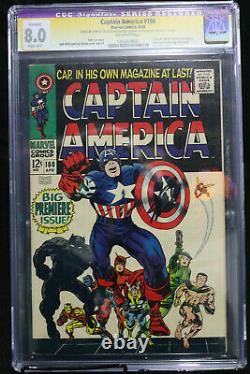 Captain America #100 CGC Restored 8.0 STAN LEE SIGNED! (Marvel) HIGH RES SCANS