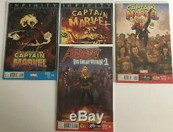 Captain Marvel 2012 1 17 Full/Complete Run 14 NM High Grade Movie Signed Print