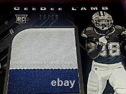 Ceedee Lamb High End Rookie Patch Auto National Treasures Black /25 Lot 200