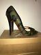 Christian Louboutin Camo Autographed Pony Hair Pigalle Pumps Shoes 39 High Heels