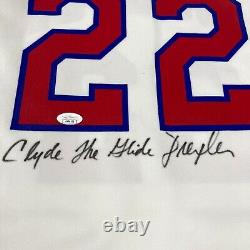 Clyde The Glide Drexler Signed 1983 High School Houston Cougars Jersey JSA COA