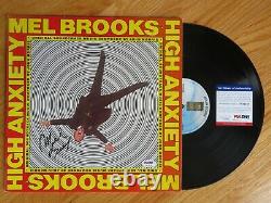 Comedian MEL BROOKS signed 1977 HIGH ANXIETY Record / Album PSA / DNA AF32739