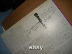 Company A Musical Comedy LP Signed by Members of High School Cast With booklet
