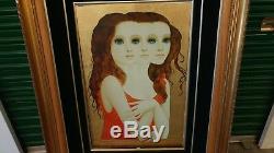 Complicated Lady artist signed by Margaret Keane # 29 of 500 36 high EUC