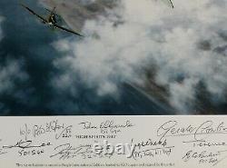 Coulson High Spirits SPITFIRES WW2 PILOTS multi-signed Battle of Britain LTD ED