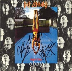 DEF LEPPARD High'N Dry, VINYL LP Joe Elliott Rick Savage Allen Autograph SIGNED