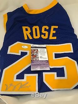 DERRICK ROSE BULLS KNICKS Signed SIMEON HIGH SCHOOL Jersey JSA COA