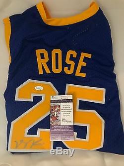 DERRICK ROSE BULLS KNICKS Signed SIMEON HIGH SCHOOL Jersey JSA COA