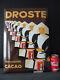 DROSTE Cacao Dutch Nurses Heavy Metal Porcelain Enamel Advertising Sign shield