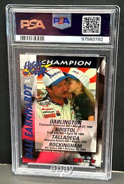 Dale Earnhardt SR. 1995 High Gear Card #86 Autograph PSA Authentic 10 Auto POP 1