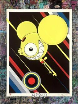 Dalek Space Monkey Print Artist Proof'Flying High' Rare