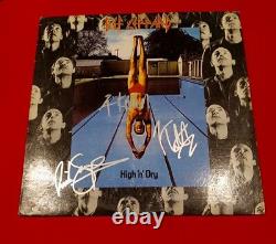 Def Leppard Allen Elliott Savage HIGH N DRY Vinyl Album Signed Autographed JSA