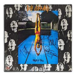 Def Leppard Band Signed HIGH'N' DRY Autographed Vinyl Album LP