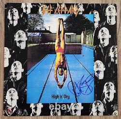 Def Leppard Band Signed High N' Dry Vinyl Record Rick Savage & Rick Allen RAD