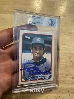 Deion Sanders BGS ROOKIE AUTOGRAPH Collector Card HIGH END 1989 Yankees? NYC