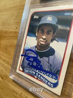 Deion Sanders BGS ROOKIE AUTOGRAPH Collector Card HIGH END 1989 Yankees? NYC