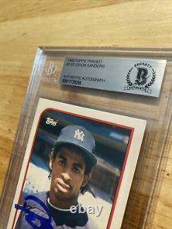 Deion Sanders BGS ROOKIE AUTOGRAPH Collector Card HIGH END 1989 Yankees? NYC