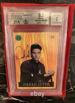Derek Jeter 1992 Little Sun Prospects Autograph Bgs 8.5 Gem Centering /250 Auto