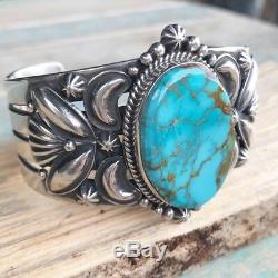 Derrick Gordon High Grade Royston Turquoise Cuff Signed