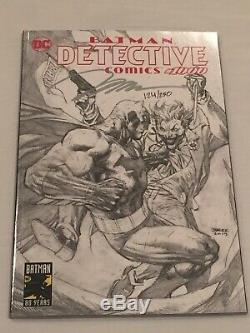 Detective Comics #1000 Jim Lee Signed B/W Variant! COA! 124/250 High Grade