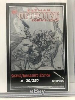 Detective Comics #1000 Jim Lee Signed B/W Variant! COA! #20/250 High Grade