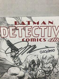 Detective Comics #1000 Jim Lee Signed B/W Variant! COA! #20/250 High Grade