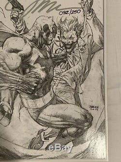 Detective Comics #1000 Jim Lee Signed B/W Variant! COA! 32/250 High Grade