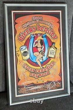 Dierks Bentley & Cross Canadian Ragweed Autographed Tour Poster 2004 High Times