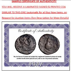 EGYPT. Alexandria. Antoninus Pius, 138-161. Drachm RARE Serpent Roman Coin withCOA