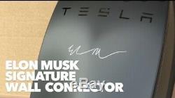 Elon Musk Signed TESLA High Power 80A Wall Connector withLong (24') cable New