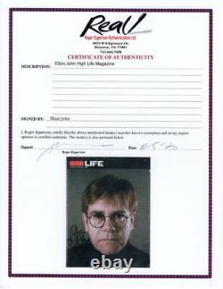 Elton John Signed Autograph High Life Magazine Goodbye Yellow Brick Road Real