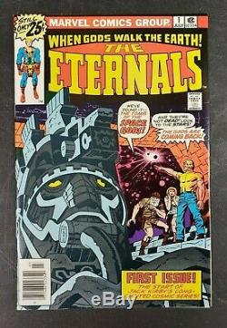 Eternals #1, 2 (marvel, 1976) Signed By Jack Kirby! High Grade! Mcu! Lot Of 2