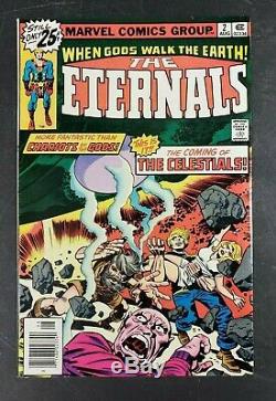 Eternals #1, 2 (marvel, 1976) Signed By Jack Kirby! High Grade! Mcu! Lot Of 2