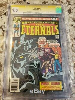 Eternals #1 CGC 9.0 signed by Stan Lee Beautiful High Grade Book