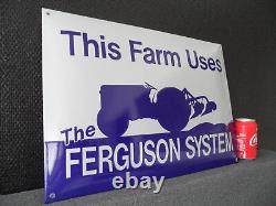 FERGUSON Massey Tractor Agriculture Farm Equipment Porcelain Enamel Metal Sign