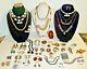 Fabulous 50 High End Vintage Jewelry Lot-colorful Rhinestones-so Many Signed