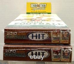 Factory Sealed 2010 Sage Hit FOOTBALL High Series HOBBY BOX Rookie 9 Autographs