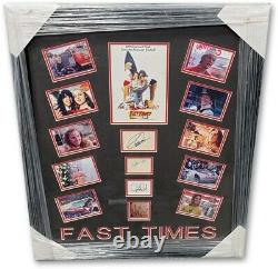 Fast Times at Ridgemont High Signed Autographed Framed Collage Penn Cates GV