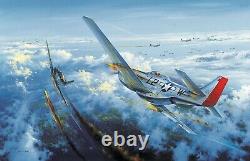 Final Victory by Simon Atack aviation art signed by WWII Ace Robin Olds