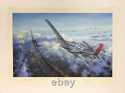 Final Victory by Simon Atack aviation art signed by WWII Ace Robin Olds