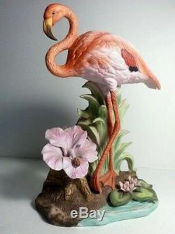 Flamingo By J. Byron 1985 Arnart Imports Royal Carlton Signed Figurine 10high