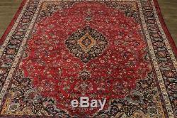 Floral Habdmade Vintage 10X13 Traditional Signed Oriental Rug Home Decor Carpet