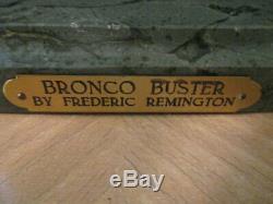 Fredrick Remington'' Bronco Buster-bronze Sculpture 24'' High (large)