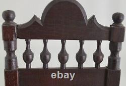 French Brittany Miniature Salesman Sample High Back Chair Lift Seat 11 Signed