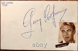 GARY COOPER AUTOGRAPHED Hand SIGNED ALBUM PAGE 1950's RON RANDELL HIGH NOON