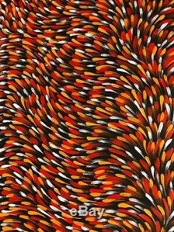 GLORIA PETYARRE, Highly Collectable Aboriginal Art, Medicine leaves, 120 x 60cm