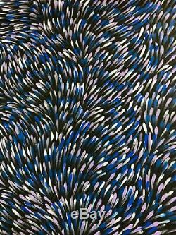 GLORIA PETYARRE, Highly Collectable Aboriginal Art, Medicine leaves, 180 x 60cm