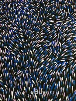 GLORIA PETYARRE, Highly Collectable Aboriginal Art, Medicine leaves, 180 x 60cm