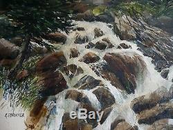 Gerald Brommer, Listed Calif California High Country Stream Nws Impressionist Wc